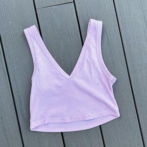 Pink V-Neck Women's Top